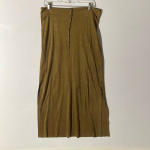 Brushed Suede Max Studio Maxi Skirt